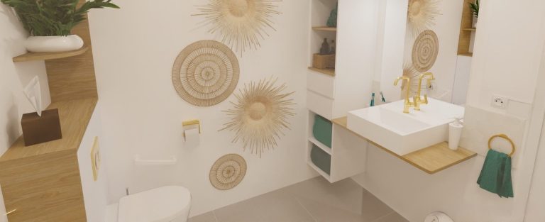 Conception d'aménagement et décoration intérieure à Toulouse - adapté aux besoins particuliers: visuels 2D, 3D, photos réalistes, plans côté