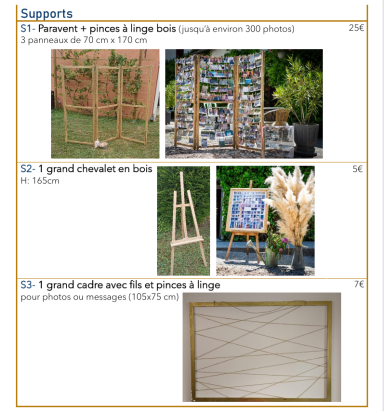 Location de décoration événementielle privée à Toulouse - support à photos pour événement