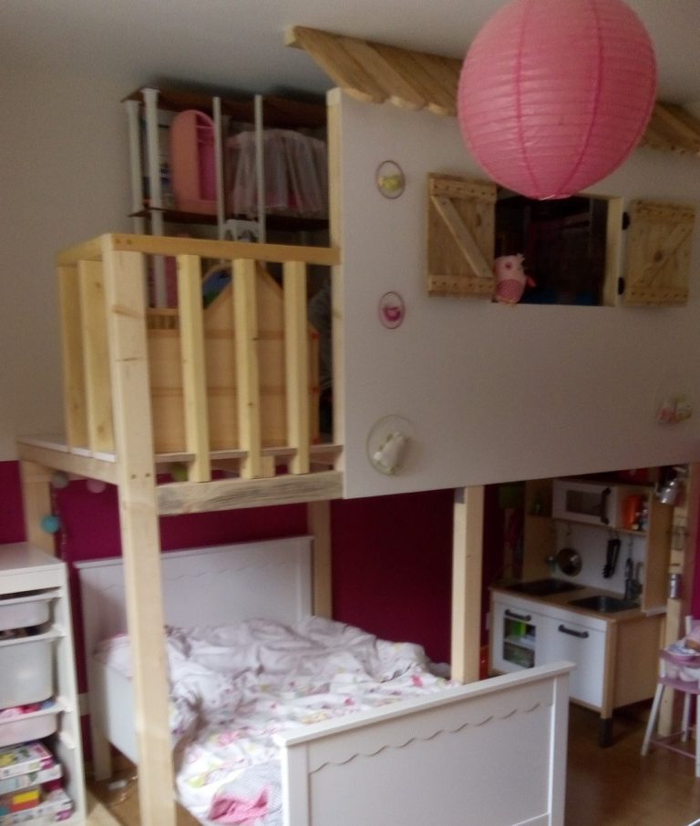 L'espace est doublé et est évolutif selon les envies et l'âge de l'enfant.
